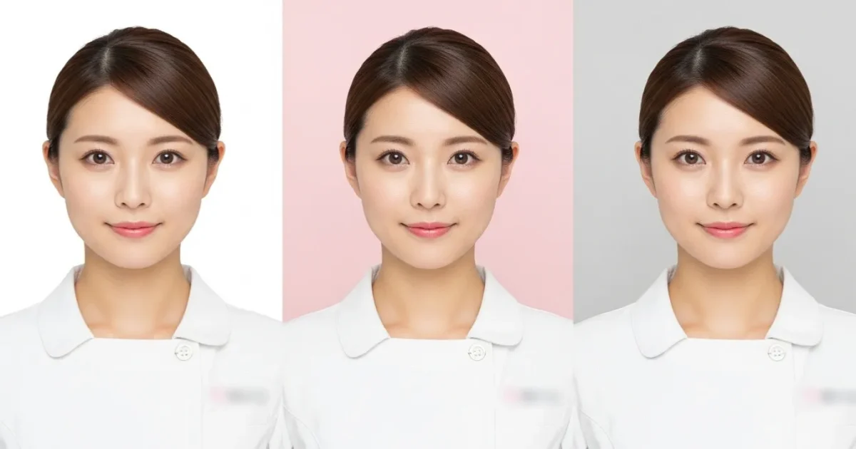 【証明写真】美容看護師の転職で高評価の証明写真の撮り方を解説！